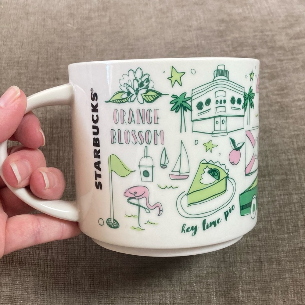 Starbucks Been There Series Florida Mug Across the Globe Collection 14oz Pink